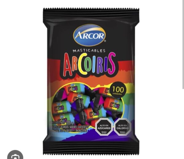 masticables arcoiris 150 uni