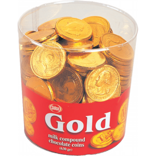 Monedas de chocolate